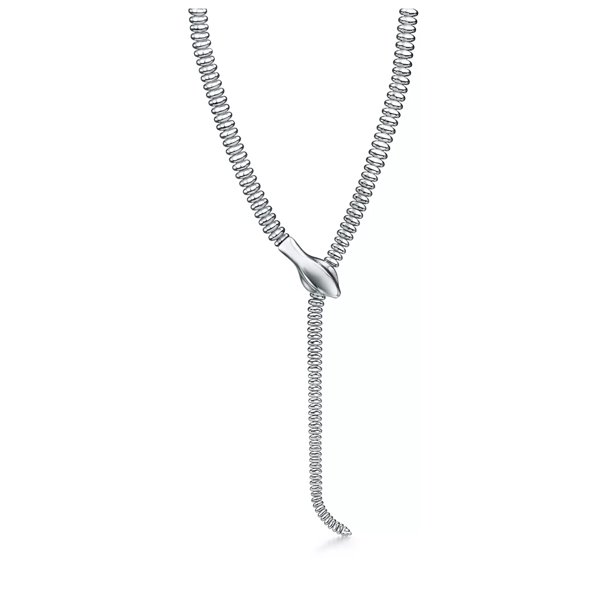 Snake Necklace in Sterling Silver