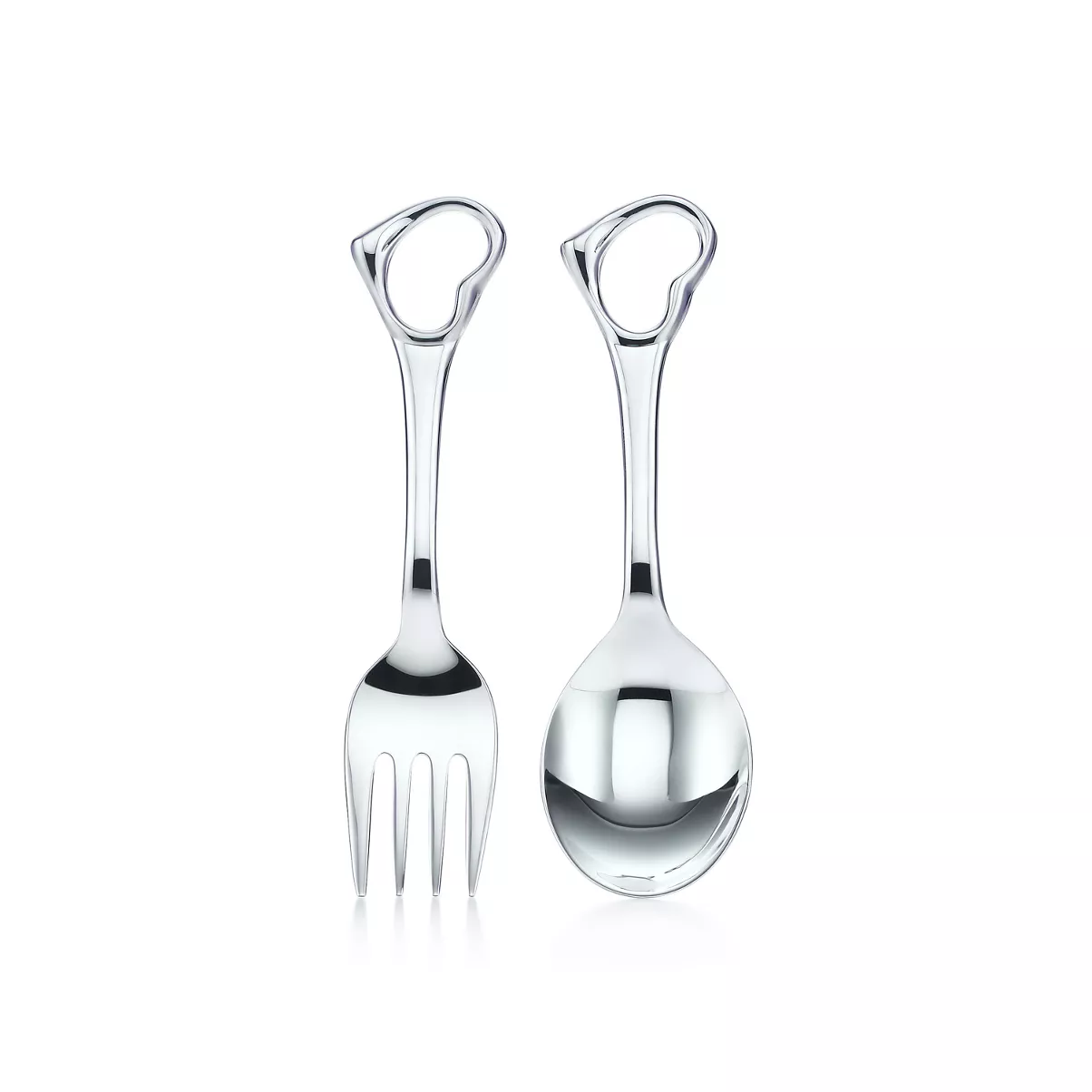 Open Heart Fork and Spoon Baby Set