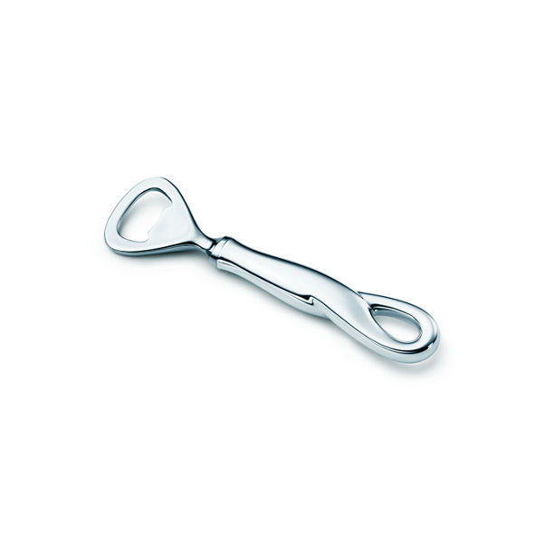 Elsa Peretti®:Padova Bottle Opener in Sterling Silver and Stainless Steel