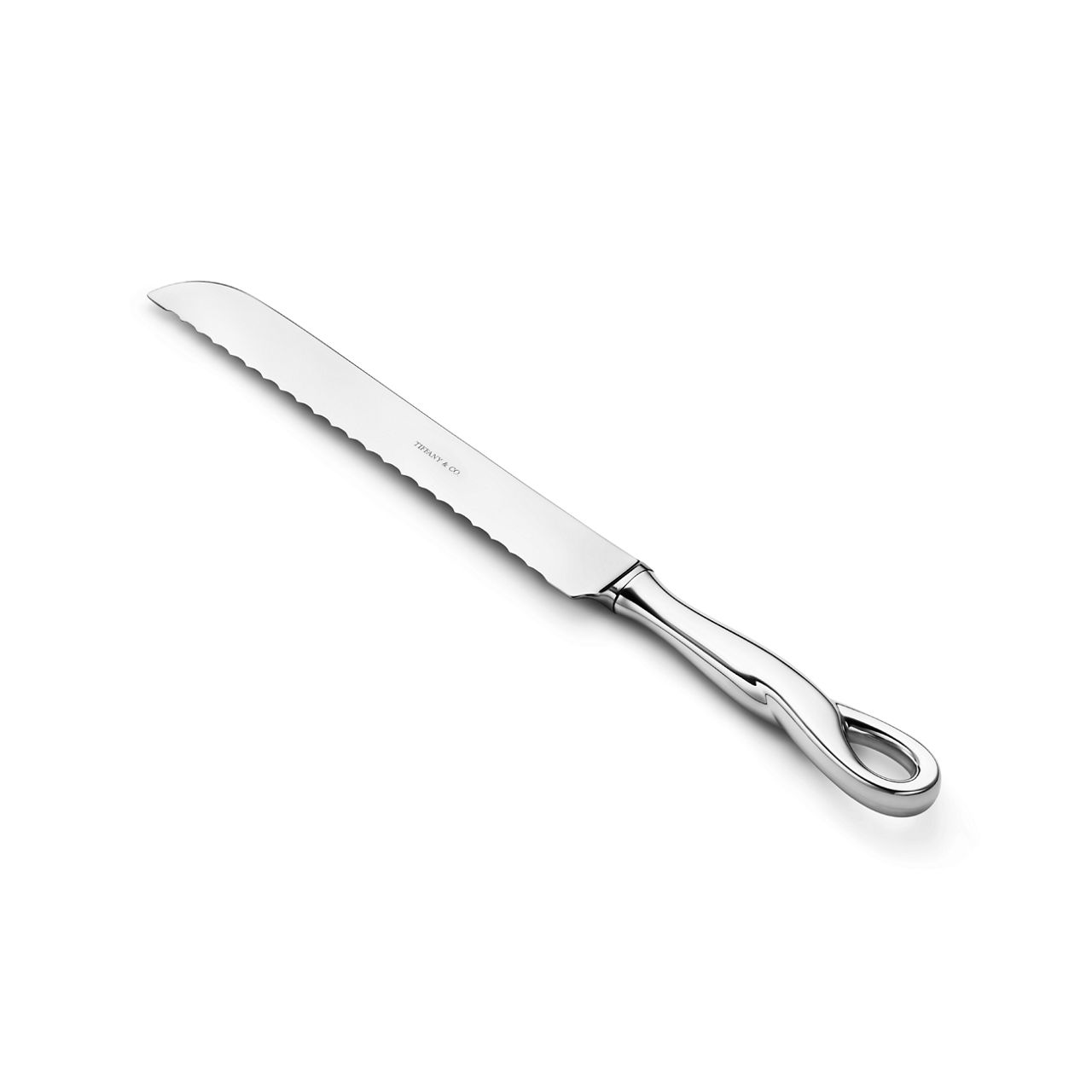 Padova Bread Knife in Sterling Silver