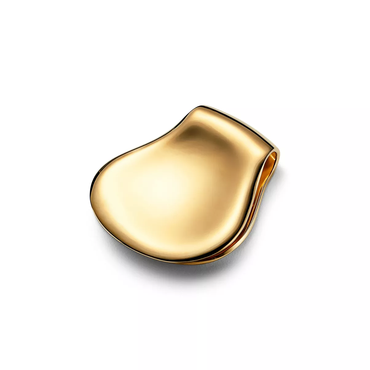 Thumbprint Money Clip in Yellow Gold