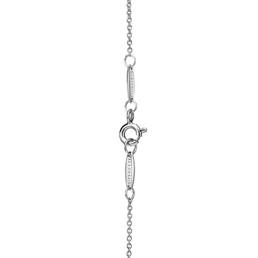 Elsa Peretti®:Bean® design Pendant in Platinum with Diamonds, 9 mm, 3