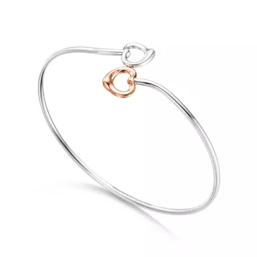 Elsa Peretti®:Double Open Heart Bangle, 2