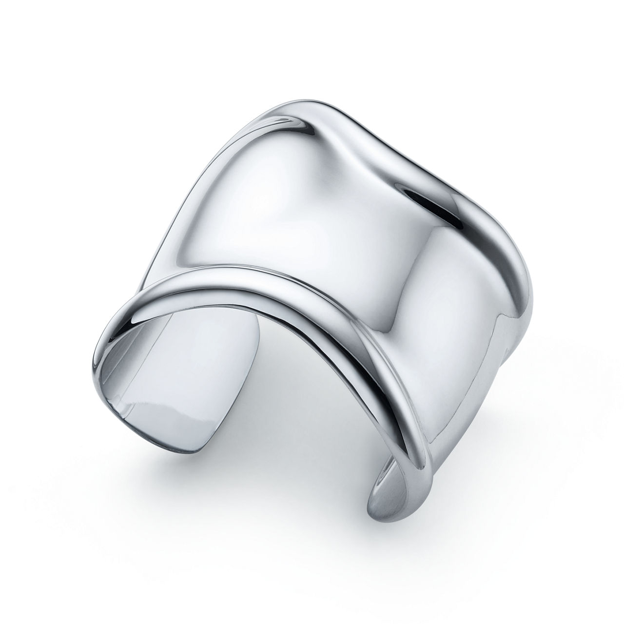 Elsa Peretti®:Medium Bone Cuff in Sterling Silver image number 2