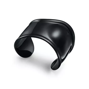 Elsa Peretti®:Small Bone Cuff in Black Finish over Copper, 2