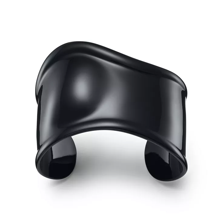 Elsa Peretti&reg;:Small Bone Cuff in Black Finish over Copper, 43 mm Wide, 4