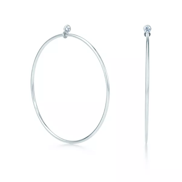 Orecchini Diamond Hoop 