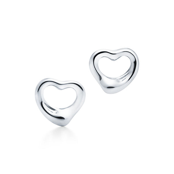 Elsa Peretti®:Open Heart Ohrstecker in Silber, 11 mm