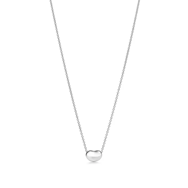 Colgante Bean design en plata de ley, 9 mm