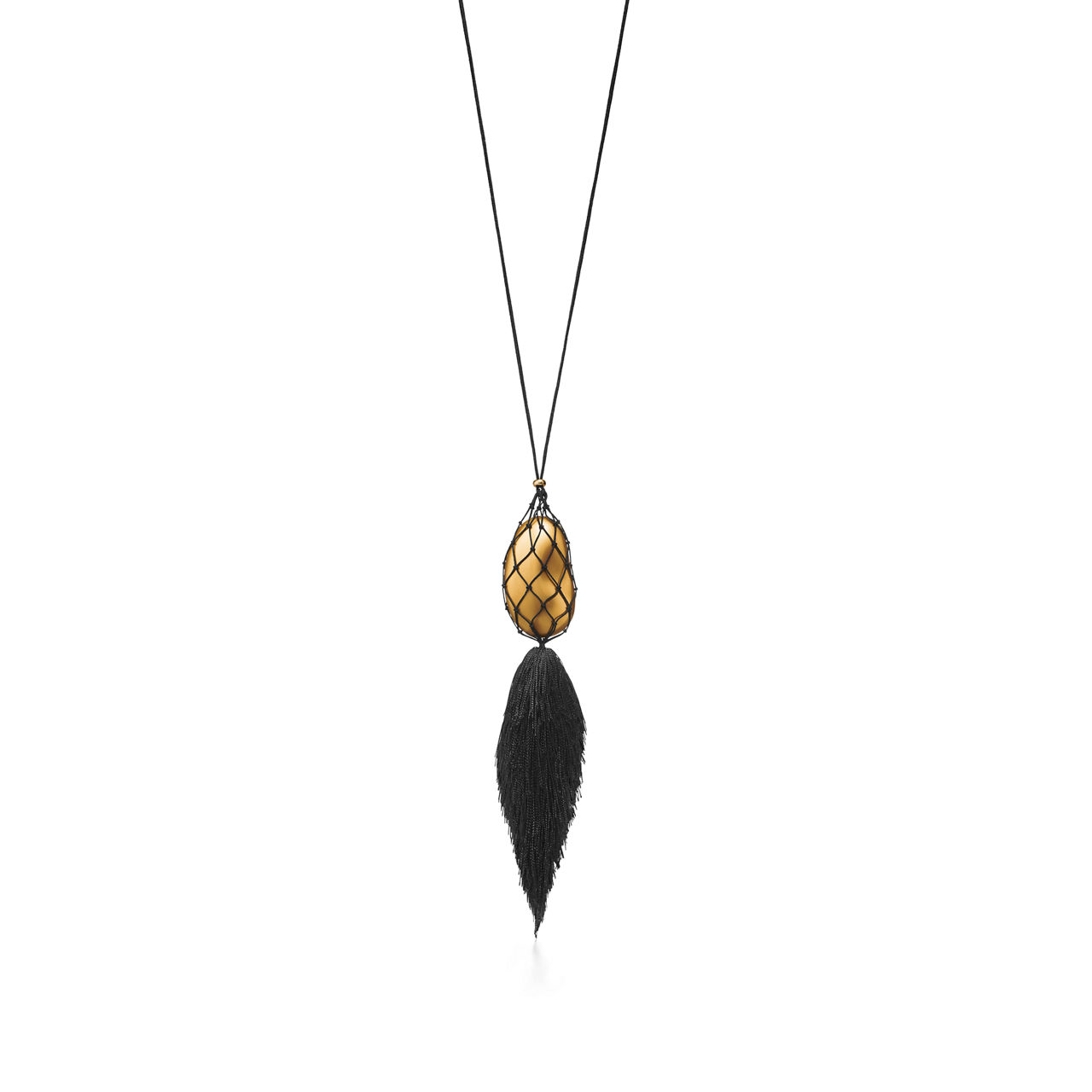 Bean® design Pendant in Gold Lacquer over Japanese Hardwood
