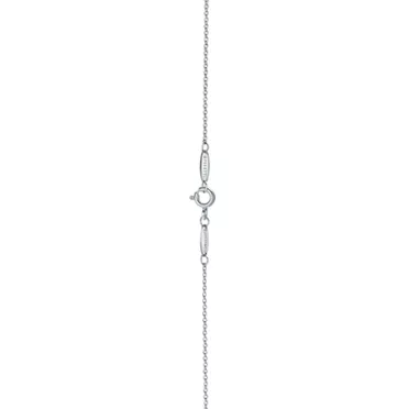 Elsa Peretti&trade;:Small Alphabet Pendant in Sterling Silver with Diamonds, 3