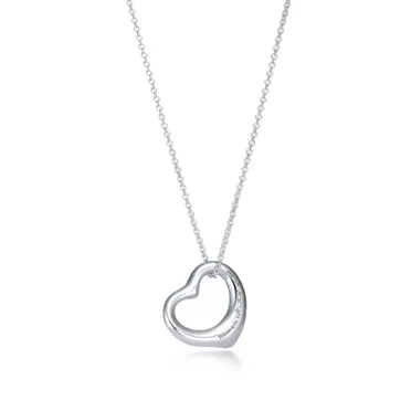 엘사 퍼레티™:오픈 하트 펜던트, 스털링 실버, 22mm, 3
