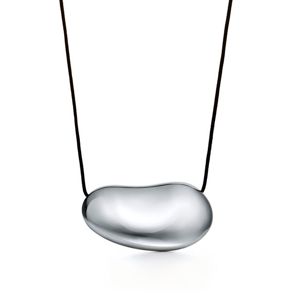 Elsa Peretti®:Bean design Pendant in Sterling Silver, 50 mm