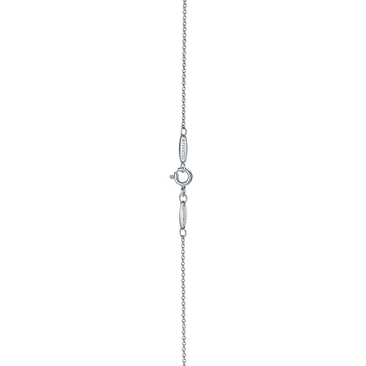 Elsa Peretti®:Alphabet Letter A Pendant in Silver, Small image number 3