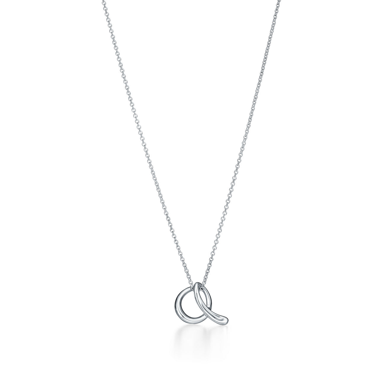 Elsa Peretti®:Alphabet Letter A Pendant in Silver, Small image number 0