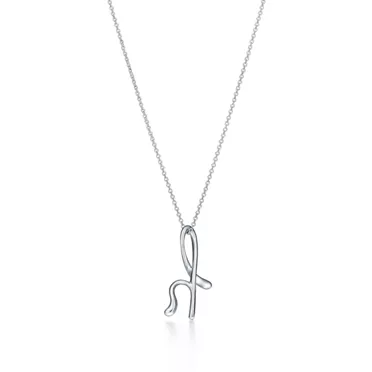 Elsa Peretti&reg;:Small Alphabet Pendant in Sterling Silver, 2