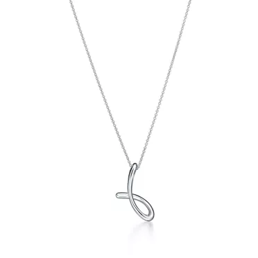 Elsa Peretti®:Small Alphabet Pendant in Sterling Silver, 2