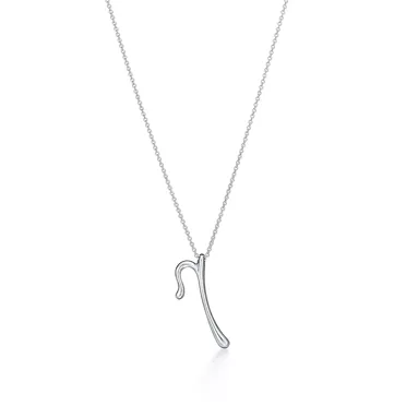 Elsa Peretti&reg;:Small Alphabet Pendant in Sterling Silver, 2