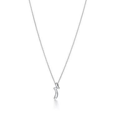 Elsa Peretti&reg;:Small Alphabet Pendant in Sterling Silver, 2