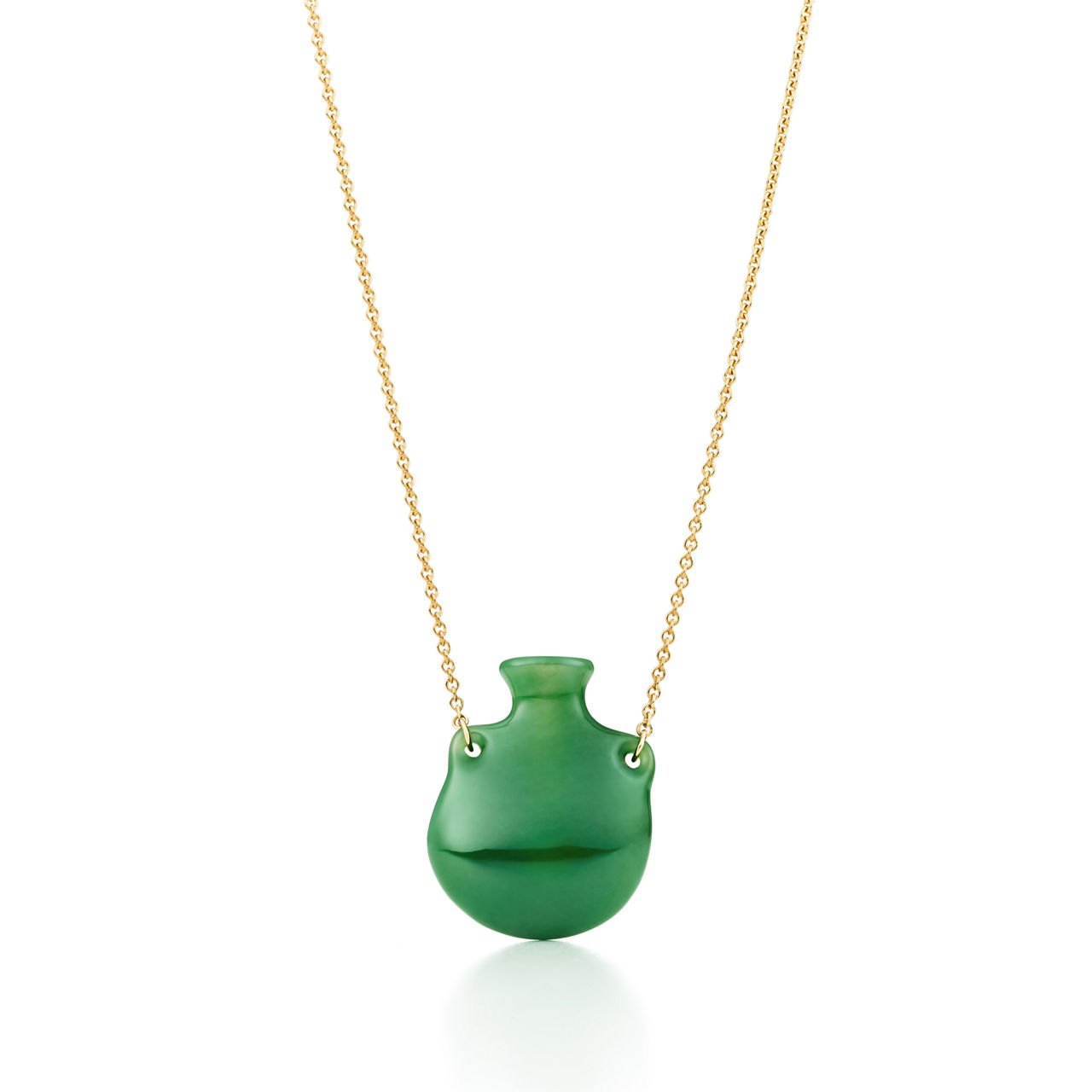 Bottle Green Jade Pendant