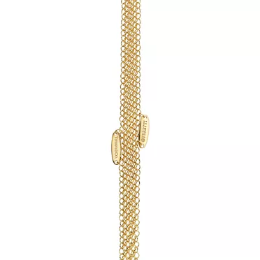 Elsa Peretti®:Open Heart Pendant in Yellow Gold with Green Nephrite Jade, 3