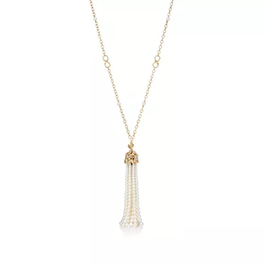 Paloma Picasso®:Olive Leaf Pearl Tassel Necklace, 2