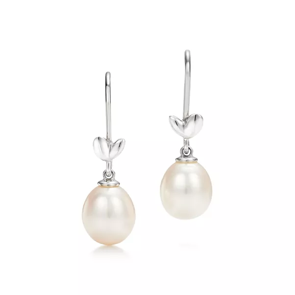 Olive Leaf Drop Earrings 