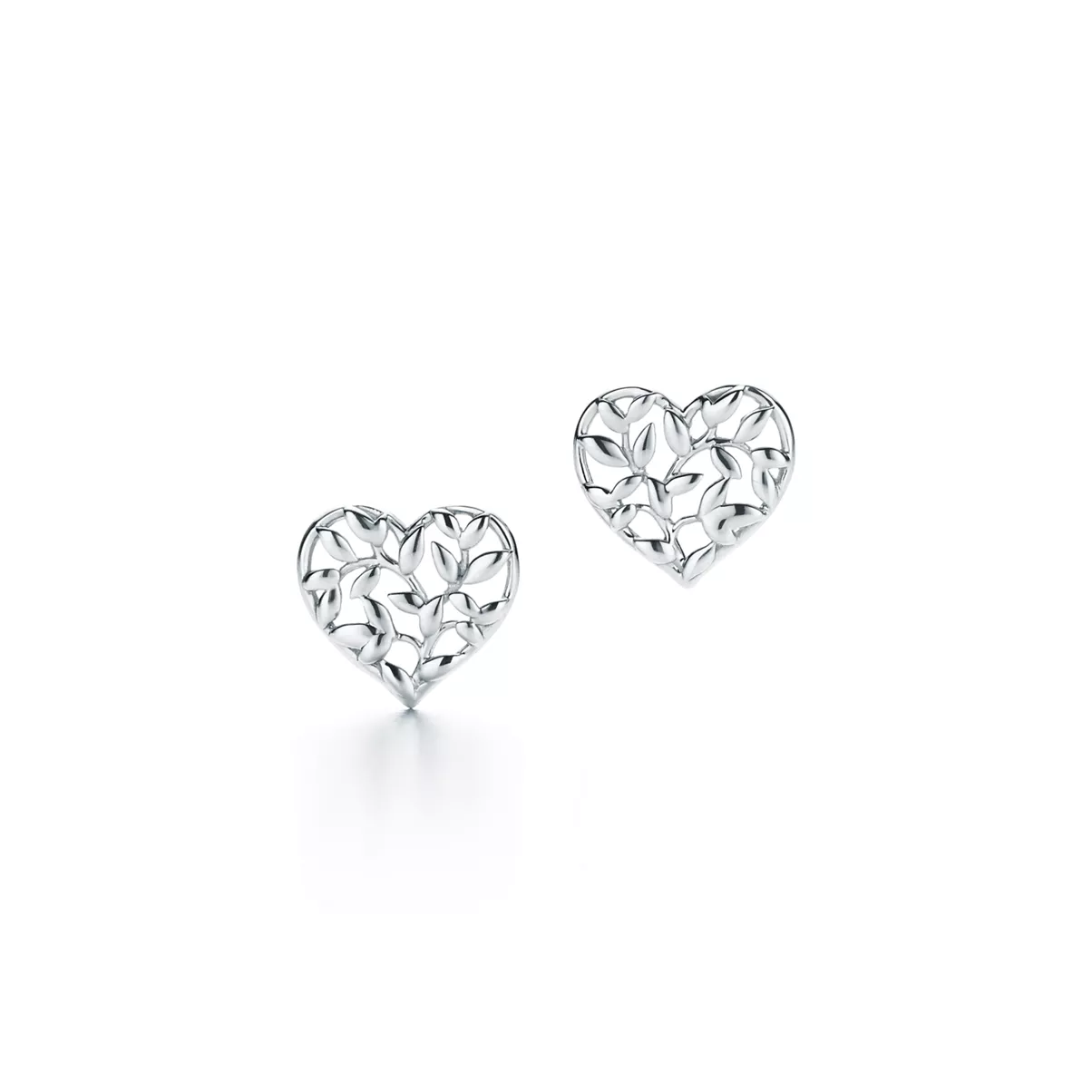 Olive Leaf Heart Earrings  