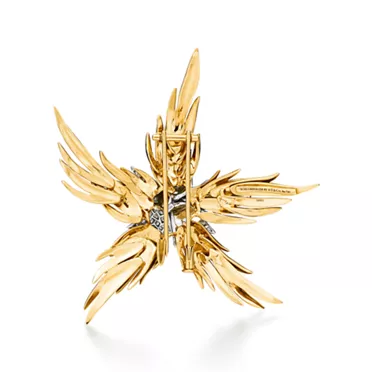 Tiffany & Co. Schlumberger:Paris Flames Brooch in Yellow Gold with Diamonds, 3
