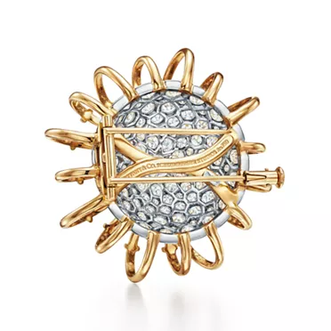 Schlumberger by Tiffany & Co.™:Spilla Apollo in oro giallo e platino con diamanti, 3
