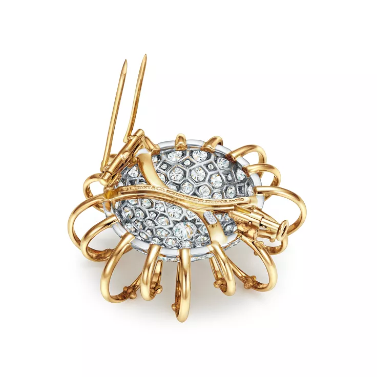 Schlumberger by Tiffany & Co.™:Spilla Apollo in oro giallo e platino con diamanti, 4
