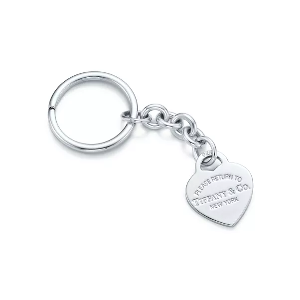 Llavero con charm en forma de corazón