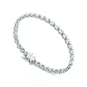 Tiffany Victoria®:Tennis Bracelet in Platinum with Diamonds, 2