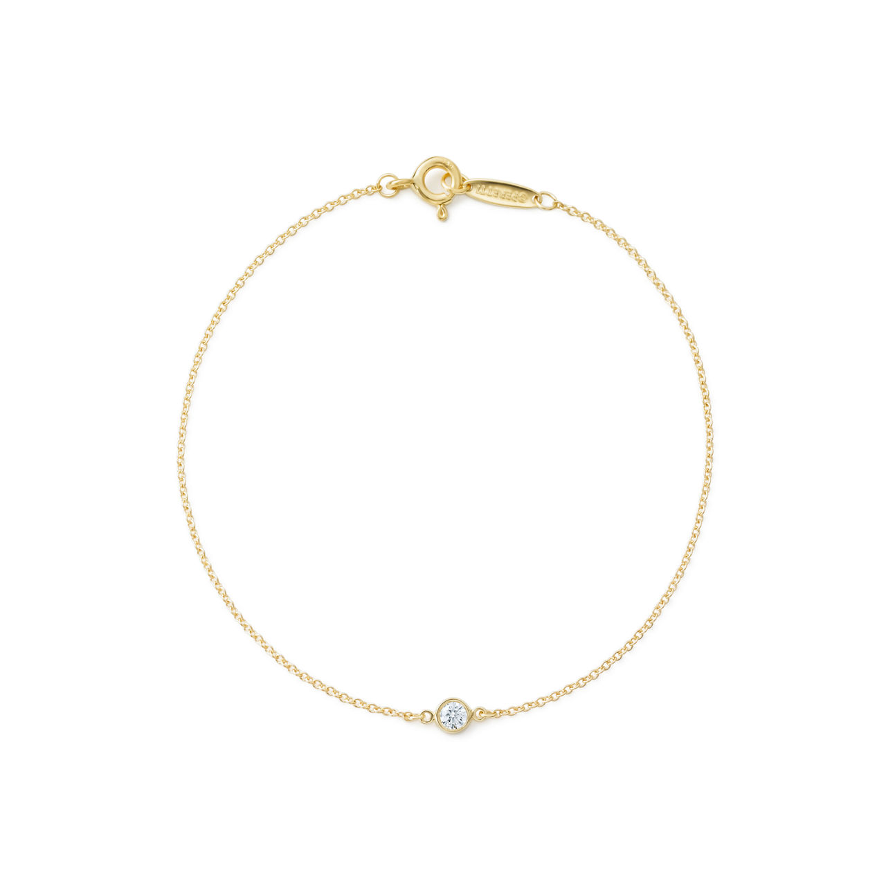 Elsa Peretti®:Diamonds by the Yard® Single Diamond Bracelet in Yellow Gold image number 0