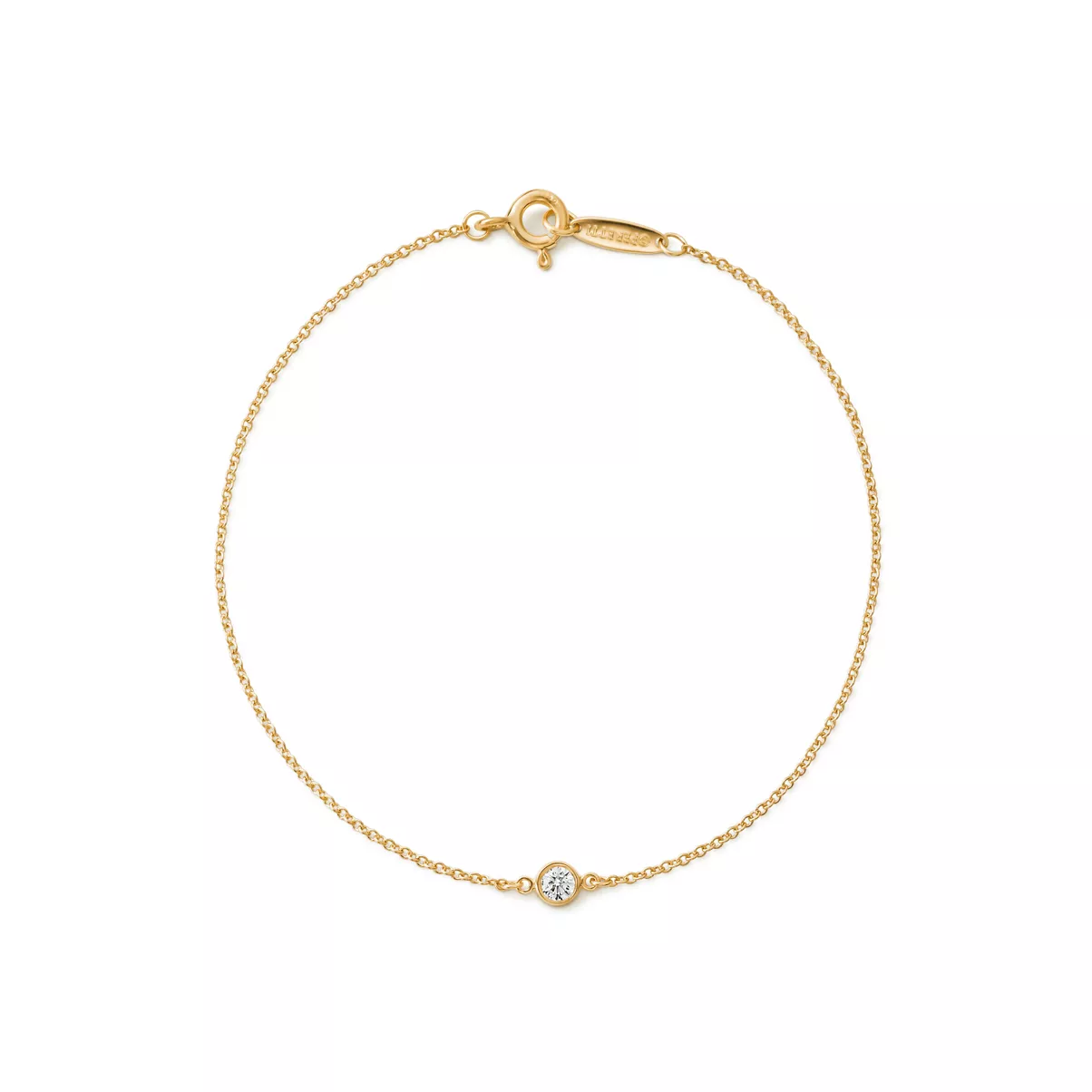 Diamonds by the Yard&reg; Single Diamond Bracelet in Yellow Gold