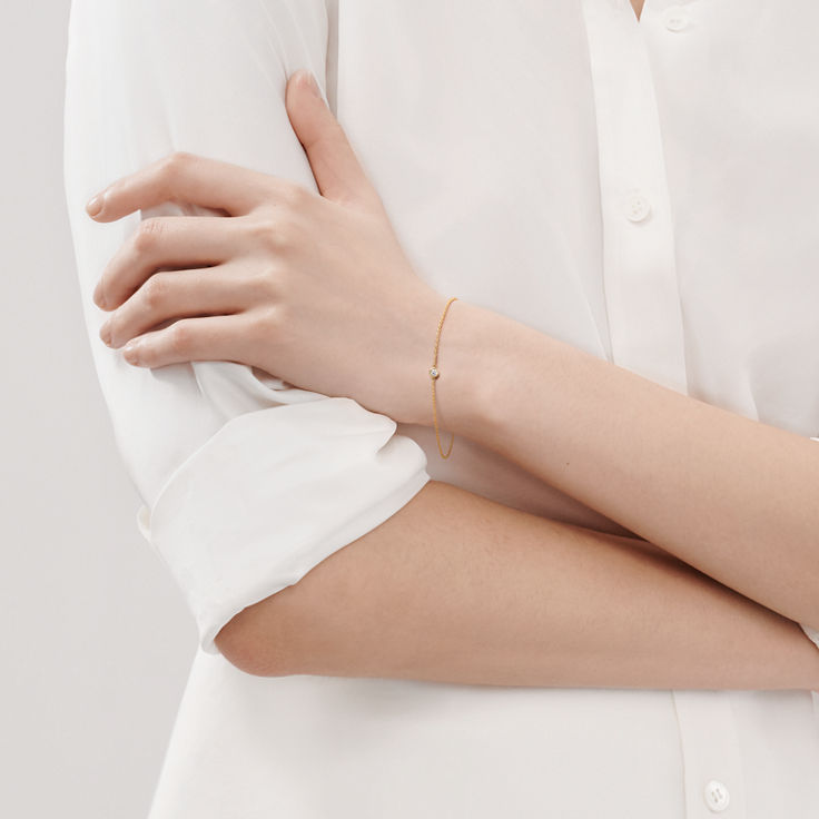 Elsa Peretti®:Diamonds by the Yard® Armband mit einem Diamanten in Gelbgold Bildnummer 1