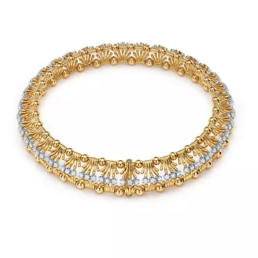 Jean Schlumberger by Tiffany:Hands Necklace in Yellow Gold and Platinum, 3