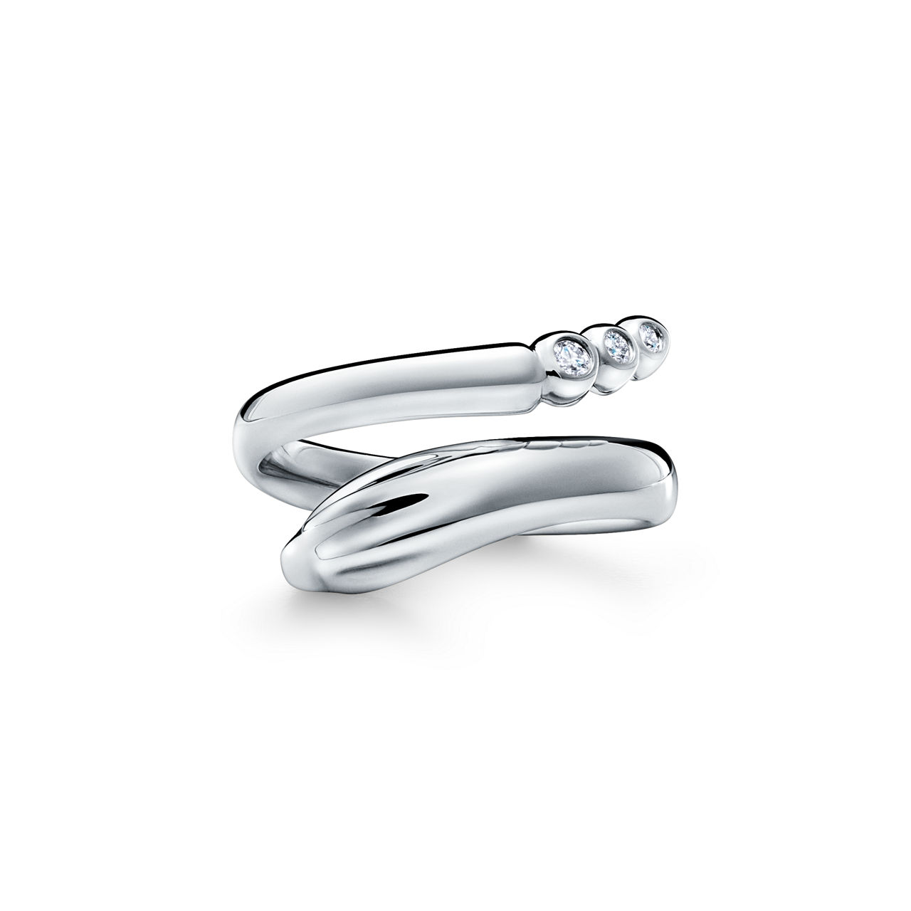 Anello Snake in platino