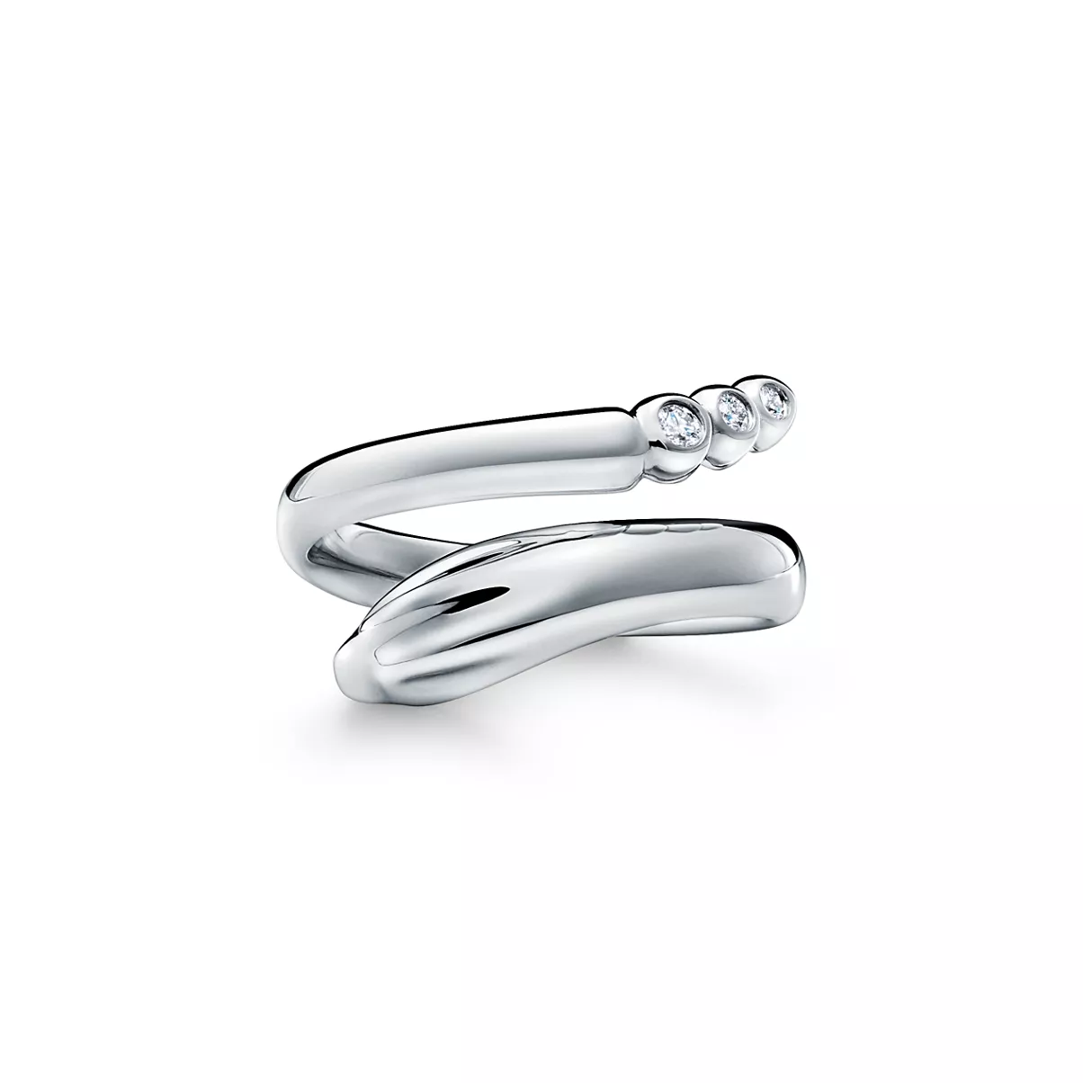 Anillo Snake de platino
