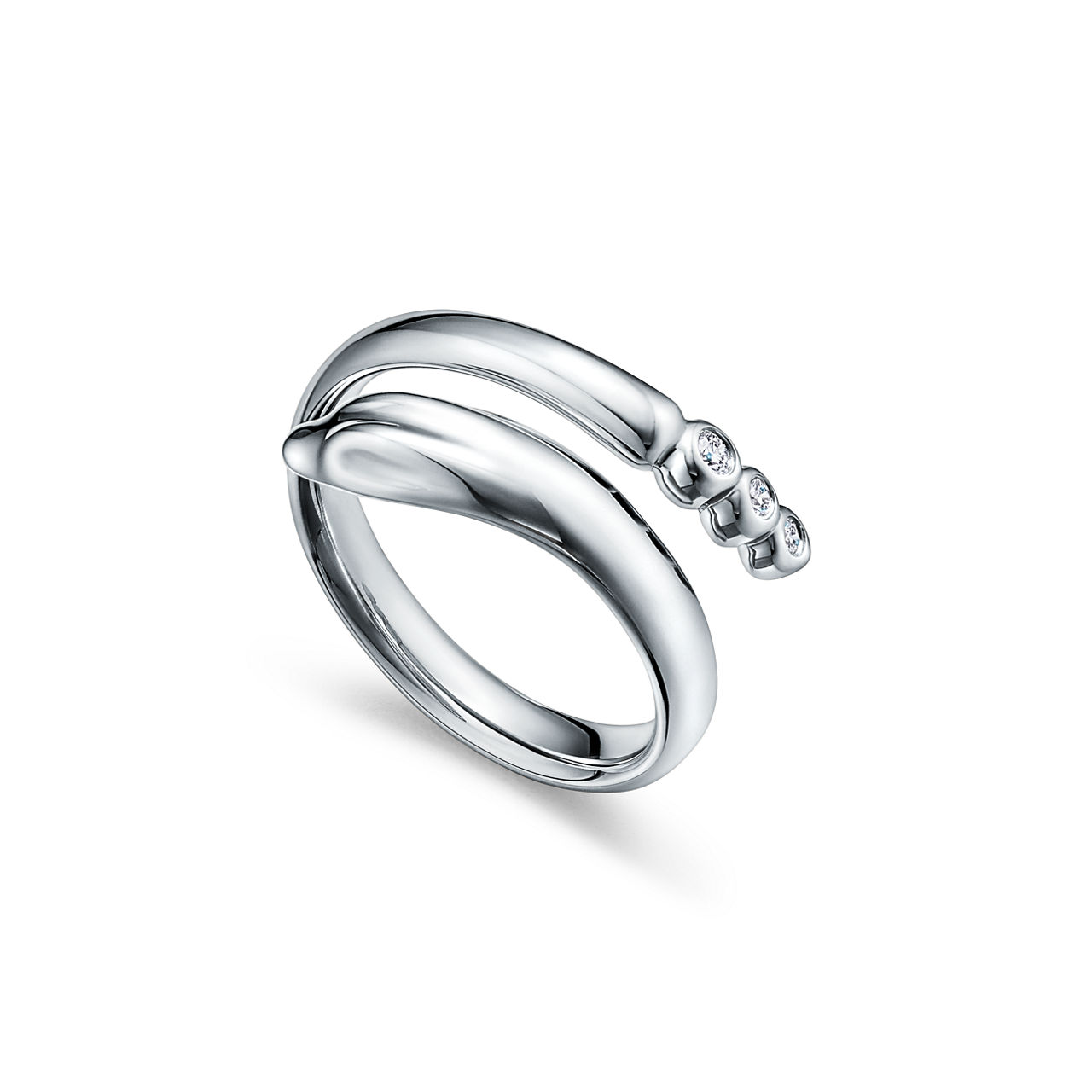 Anillo Snake de platino