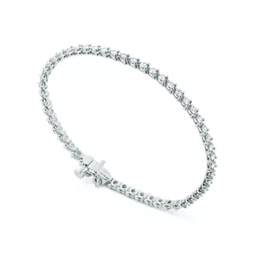 Tiffany Victoria®:Tennis Bracelet in Platinum with Diamonds, 3