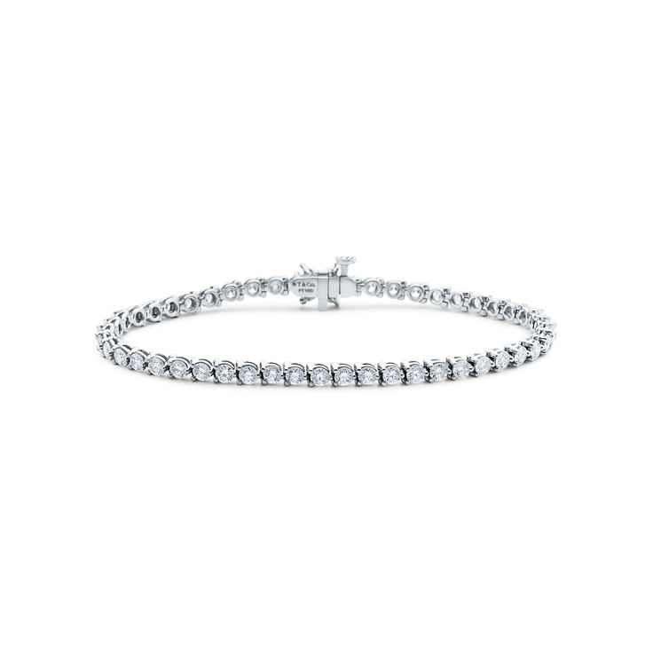 Tiffany Victoria®:Tennis Bracelet in Platinum with Diamonds image number 1