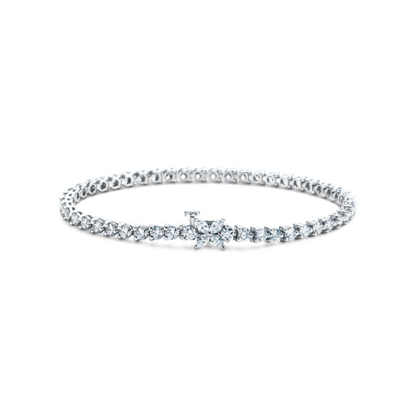 Tiffany Victoria®:Tennis Bracelet in Platinum with Diamonds