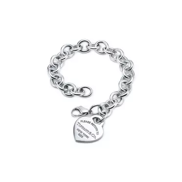 Return to Tiffany™:Heart Tag Charm Bracelet in Silver, 2