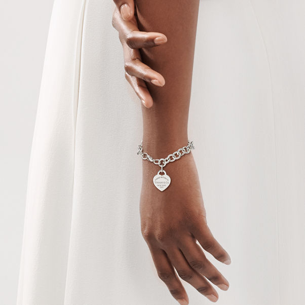 Return to Tiffany™:Armband mit Herzanhänger in Silber