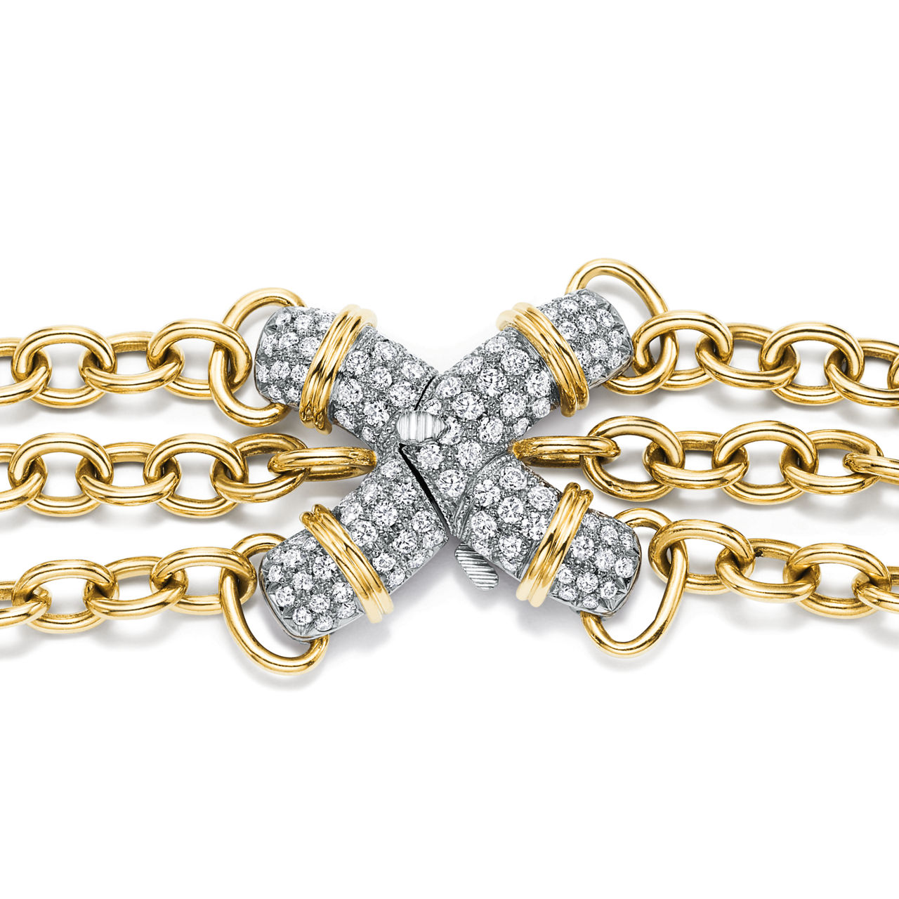 Jean Schlumberger by Tiffany:X Link Necklace in Yellow Gold and