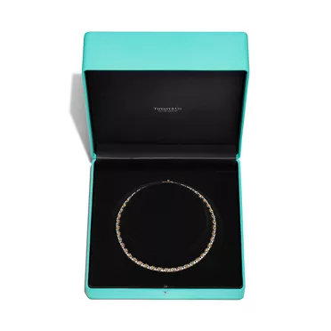 Sixteen Stone by Tiffany:Necklace in Platinum and Yellow Gold with Diamonds, 3