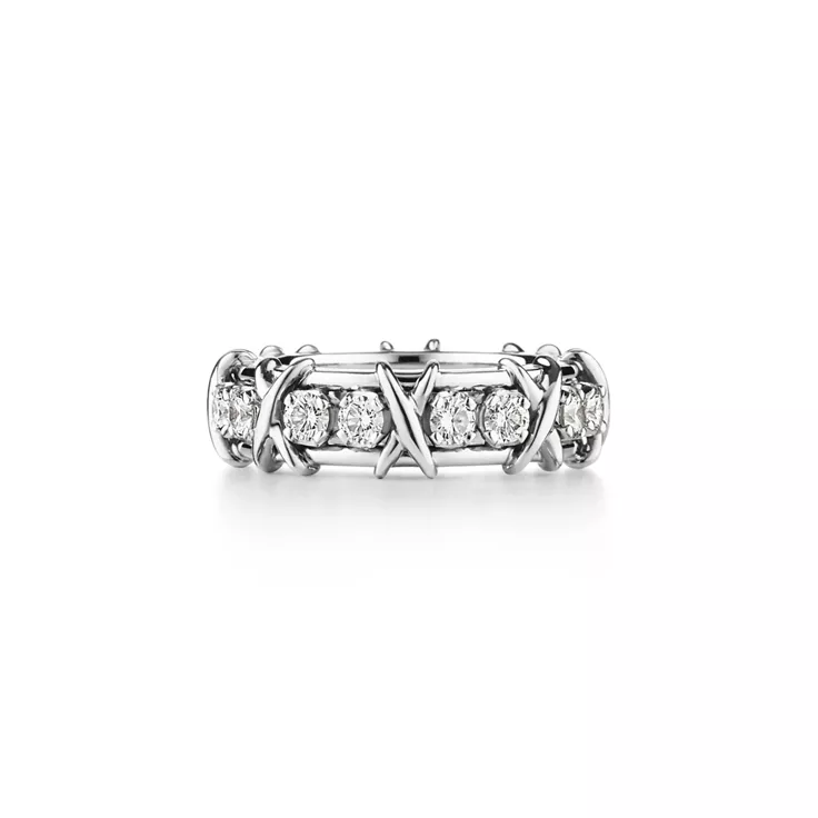 Sixteen Stone by Tiffany:Ring in Platinum with Diamonds, 4