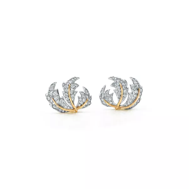 Three Leaves Ear Clips