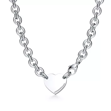Return to Tiffany™:Ketten-Collier mit Herzanhänger in Silber, 2